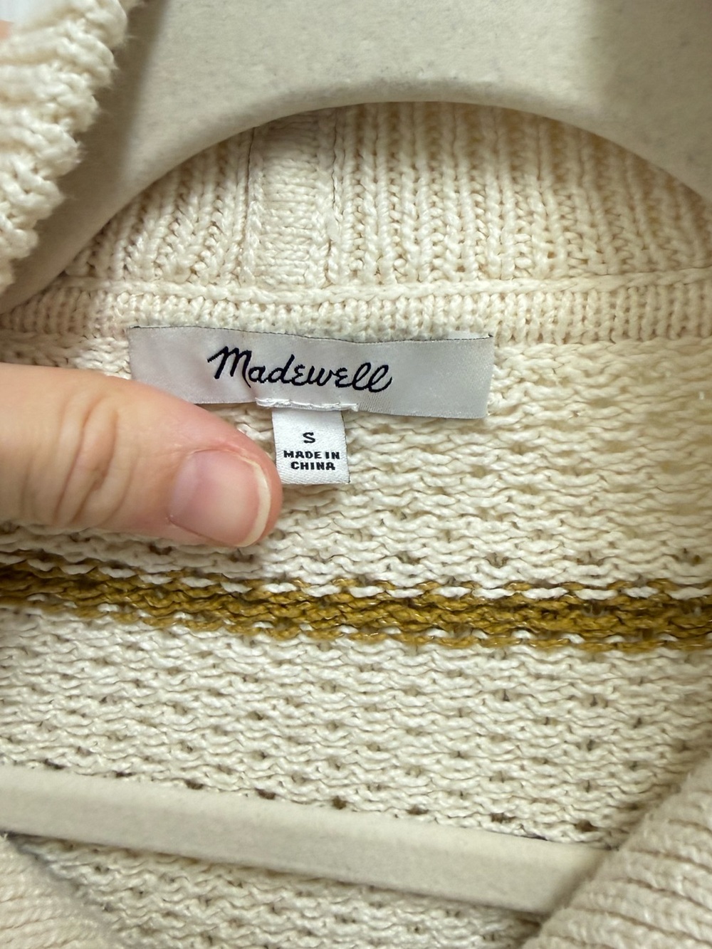 Madewell Striped Chunky Knit Sweater - Picture 3 of 11